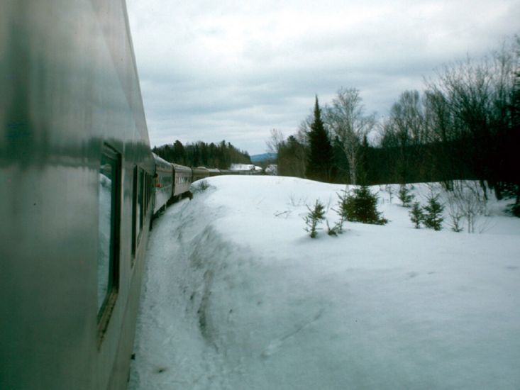  from Sault Ste. Marie, Ontario to Agawa Canyon, etc.  February 1975 