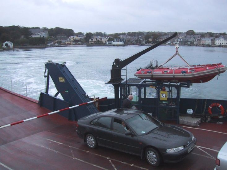 Leaving Strangford on car ferry