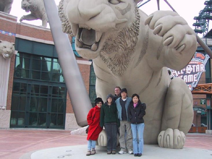 At tiger stadium - Cold Michigan November