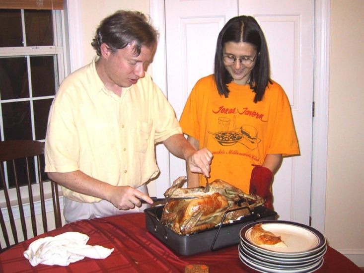 Nora and Dave again hard at work