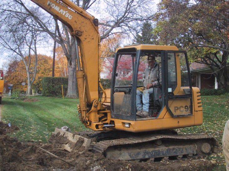 , installation of new water main, summer through winter 2006