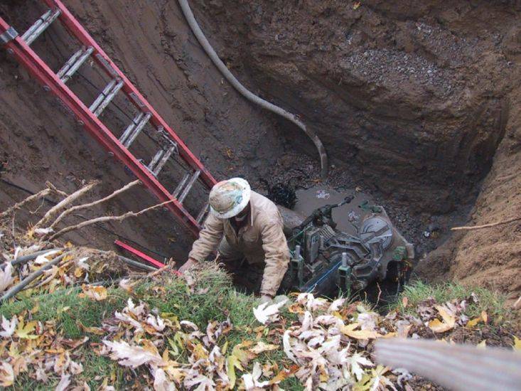 , installation of new water main, summer through winter 2006 