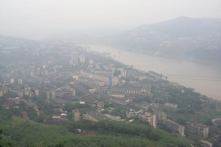 View of Yangtze River from Professor Wang's office