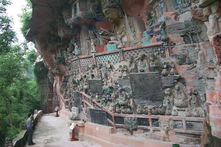 Stone carvings at Dazu, China, May 28 1999