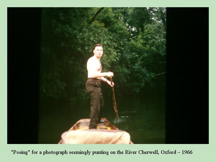Punting on river Cherwell, Oxford, 1966