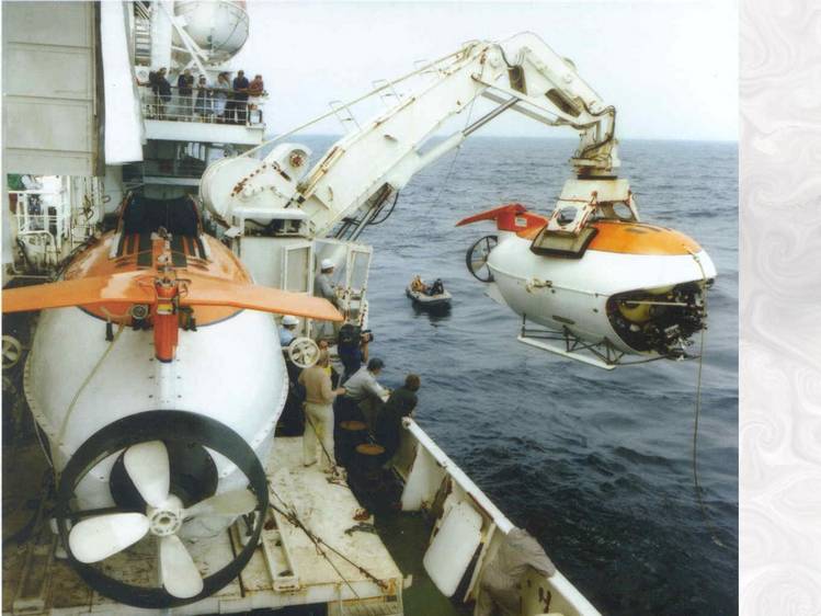  of one of the two submersibles on board Keldysh
