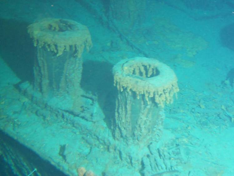 , Titanic wreck, 2.35 miles under Atlantic Ocean