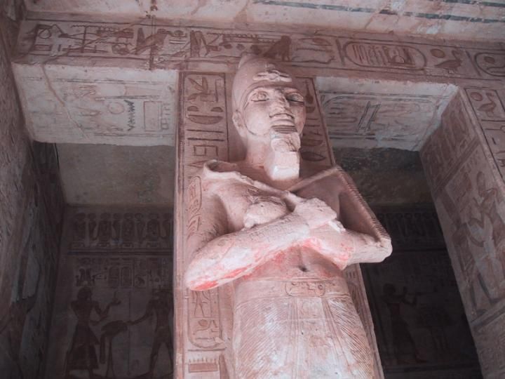 Inside temple at Abu Simbel - Mummiform Ramses II
