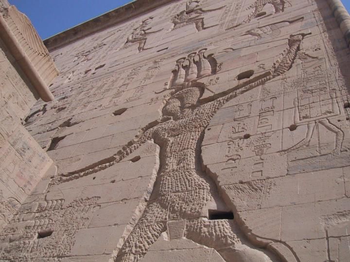Sunken relief, gate of Philae