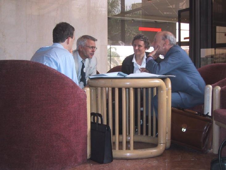 Left to right, Don Redelmeier, Kurt Johansson, Catarina Lundberg and Leonard Evans