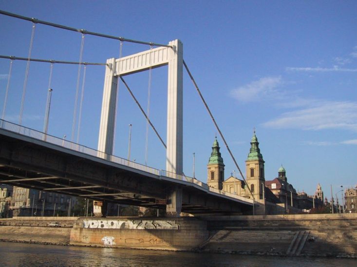 Bridge over  River Danube in Budapest