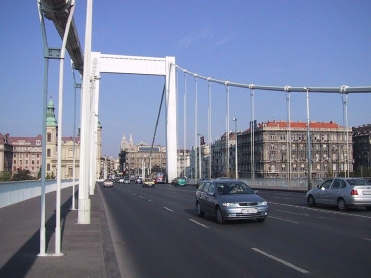 Bridge over  River Danube in Budapest