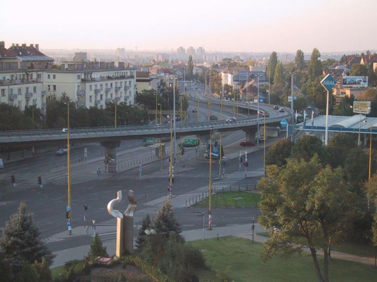 Budapest at dawn from hotel