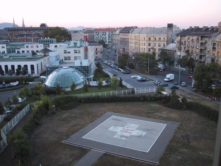 View from  National Institute of Tramatology and Emergency Medicine, Budapest