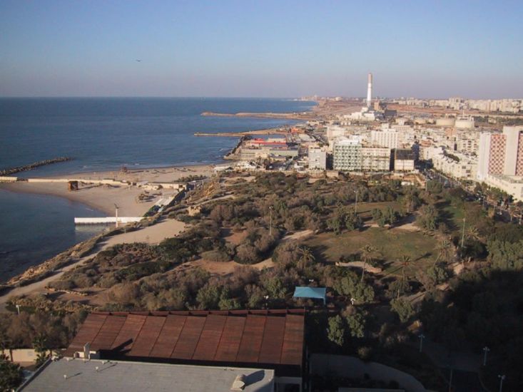 Tel Aviv from 17th Floor of Hilton Hotel