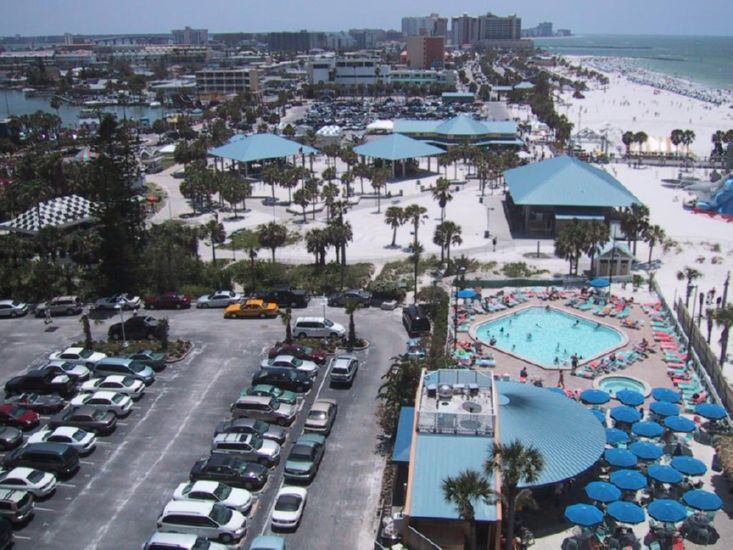 Clearawater Beach from roof of Hilton Hotel