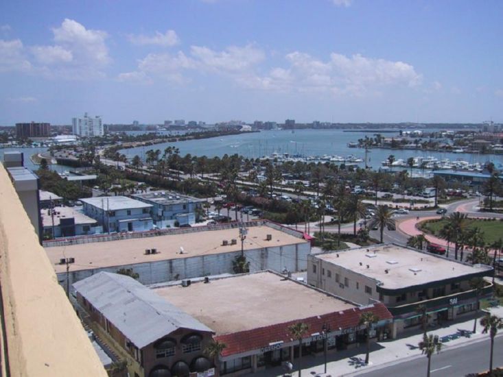 Clearawater Beach from roof of Hilton Hotel