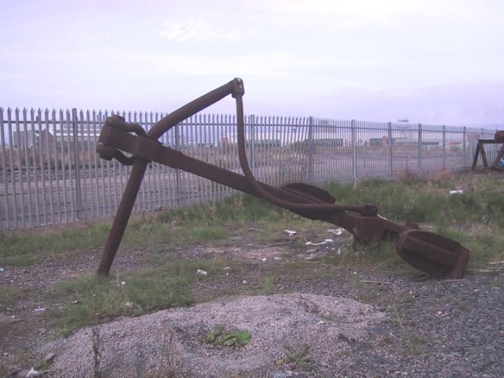These anchors were used in the actual launch -- now neglected