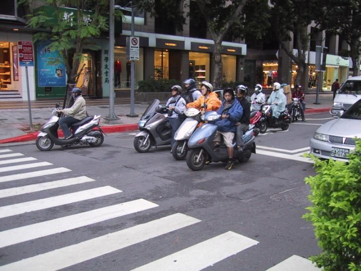 Lots of mopeds