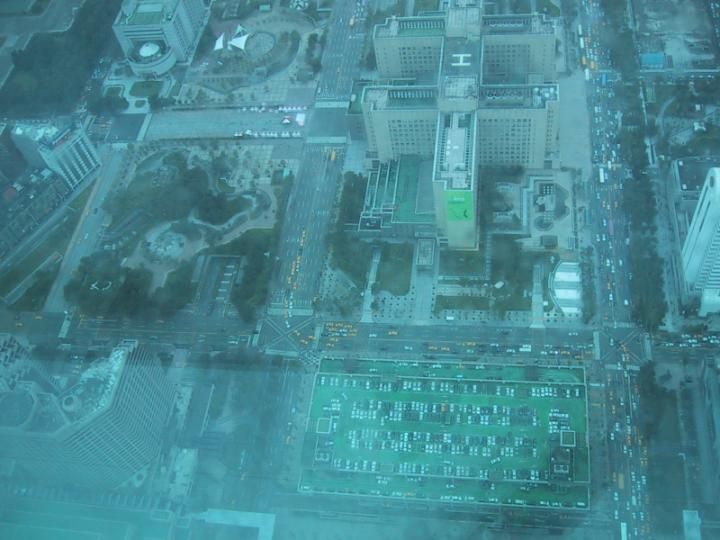 View from 89th floor of Taipei 101 tower