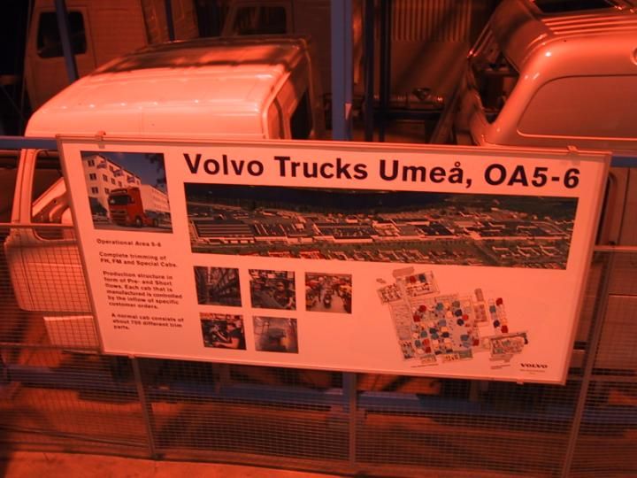 Volvo truck cab manufacturing plant in Umeå, Sweden