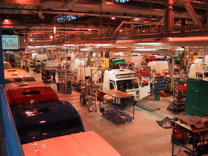 Volvo truck cab manufacturing plant in Umeå, Sweden