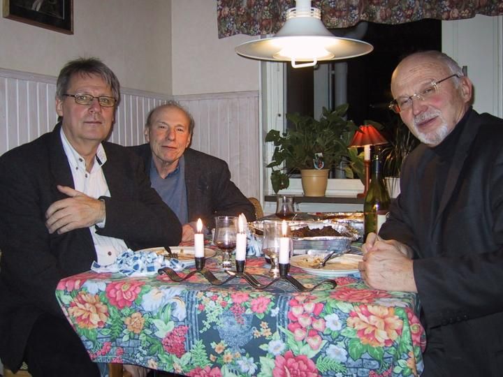  Ulf Bjrnstig, Per-Olof Bylund, and Leonard Evans (with aid of camera timer)  in Umeå, Sweden