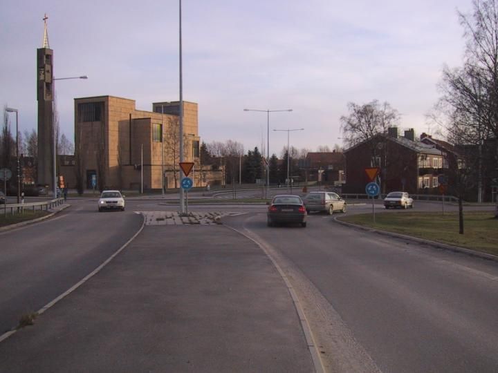 Umeå roundabout -- one of many