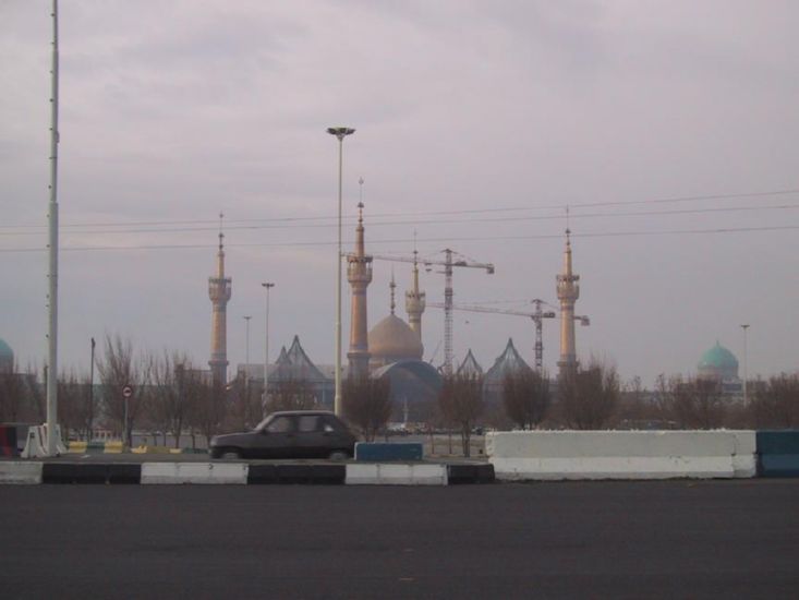 Monument to Ayatollah Khomein is being constructed south of Tehran.  Khomeini, the leader of the revolution, died of a heart attack on June 3, 1989.