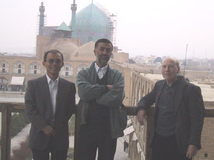 Dr. Chan, Mohammad Derakhshani, and me at Estfahan 