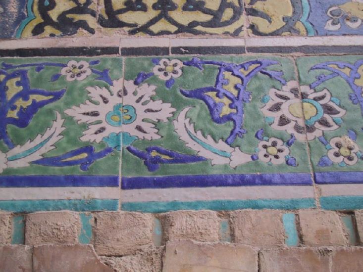 Its all mosiac -- close-up detail at Estfahan
