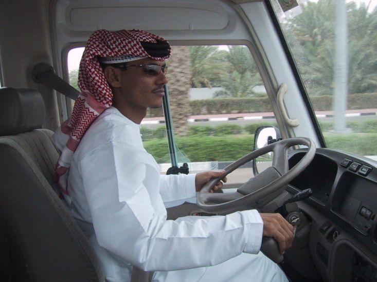 Our safe and skilled driver, United Arab Emirates 